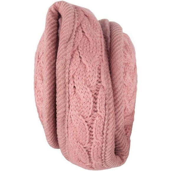 Unisex A-pink Warm Knit Cashmere Adjustable Wrap Outdoor Fur Earwarmer - Picture 3 of 6